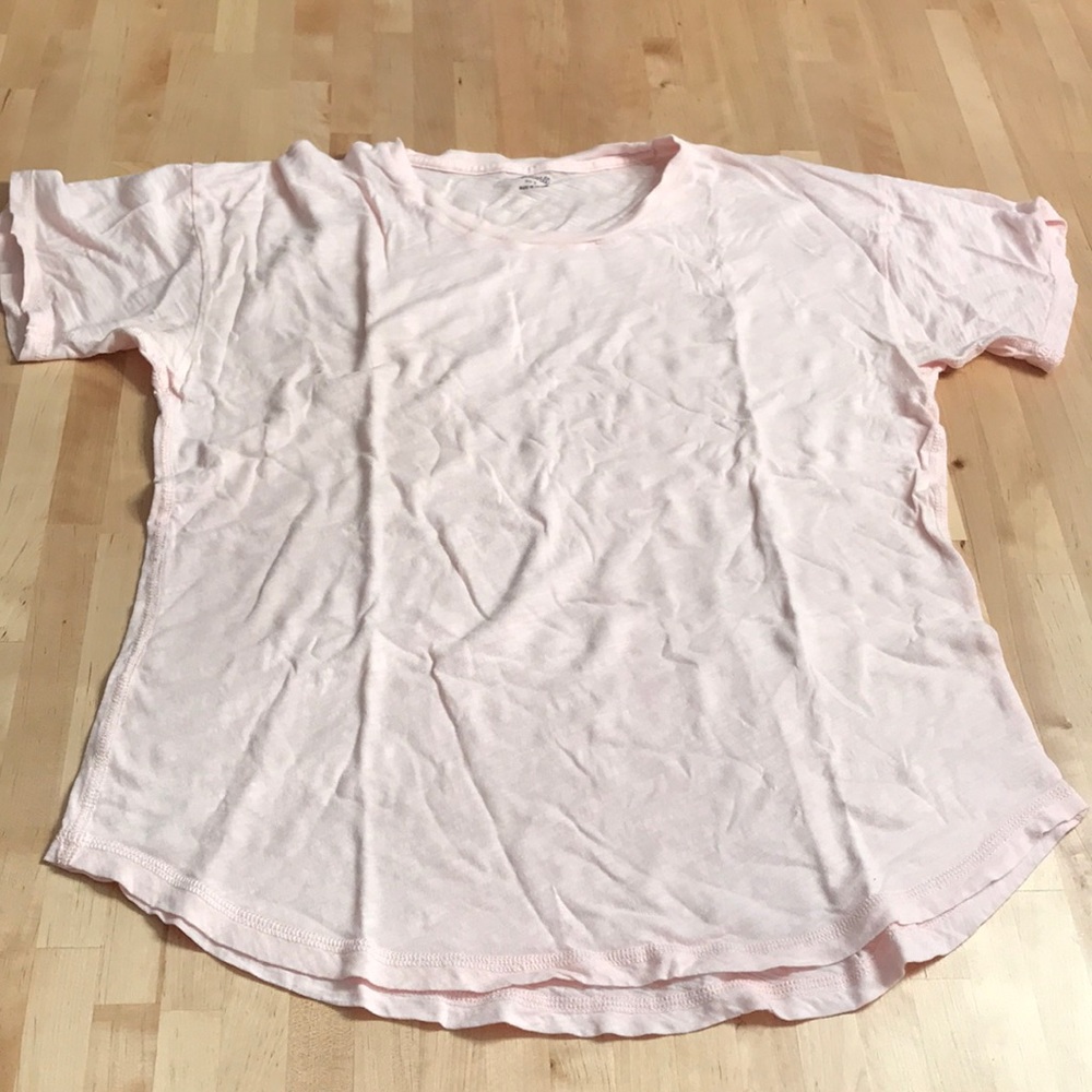 Madewell baby pink t shirt